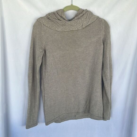 The Limited Gray Cowl Neck Sweater Size M Wool Alpaca Blend - Picture 6 of 6